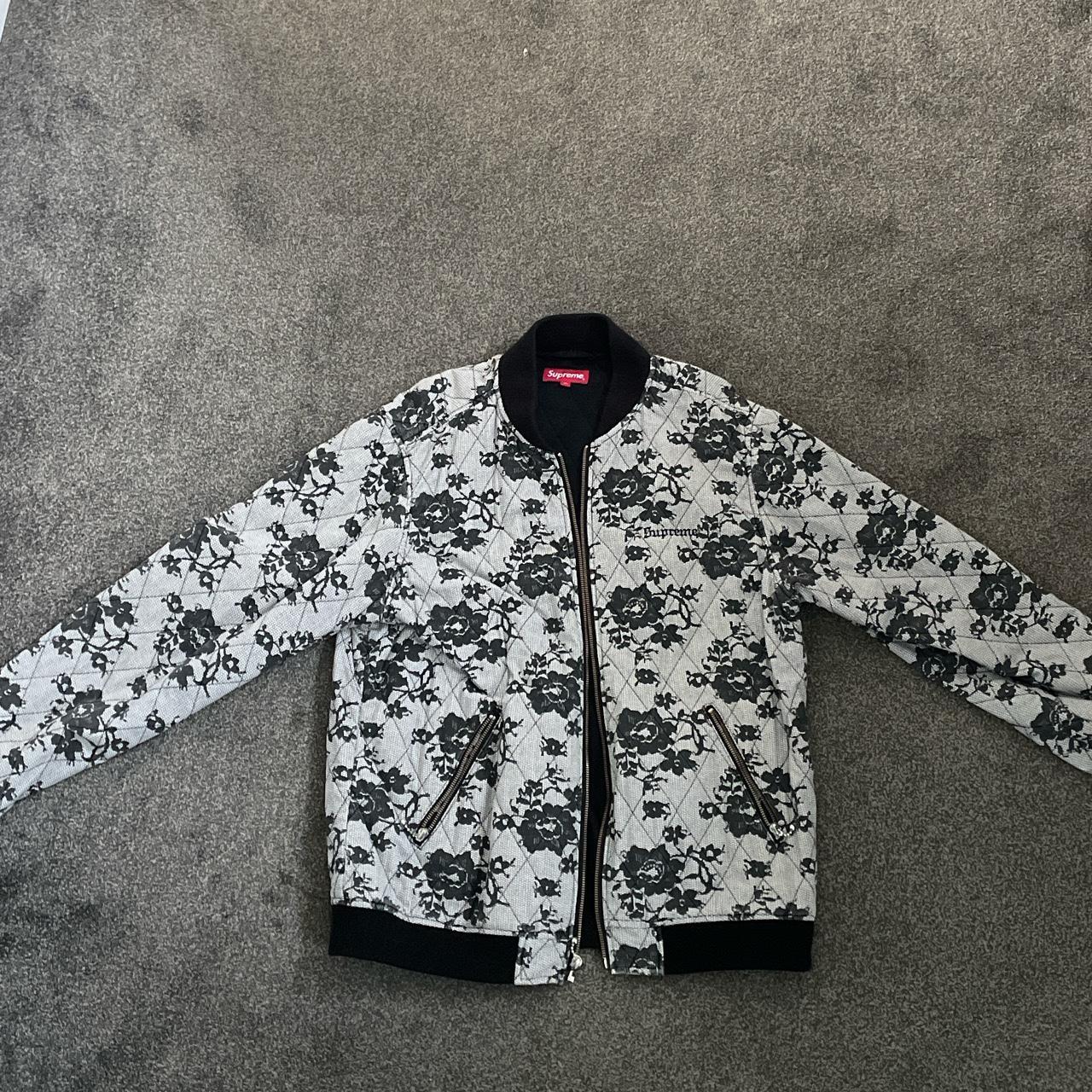 Supreme roses bomber jacket Resell second hand... - Depop