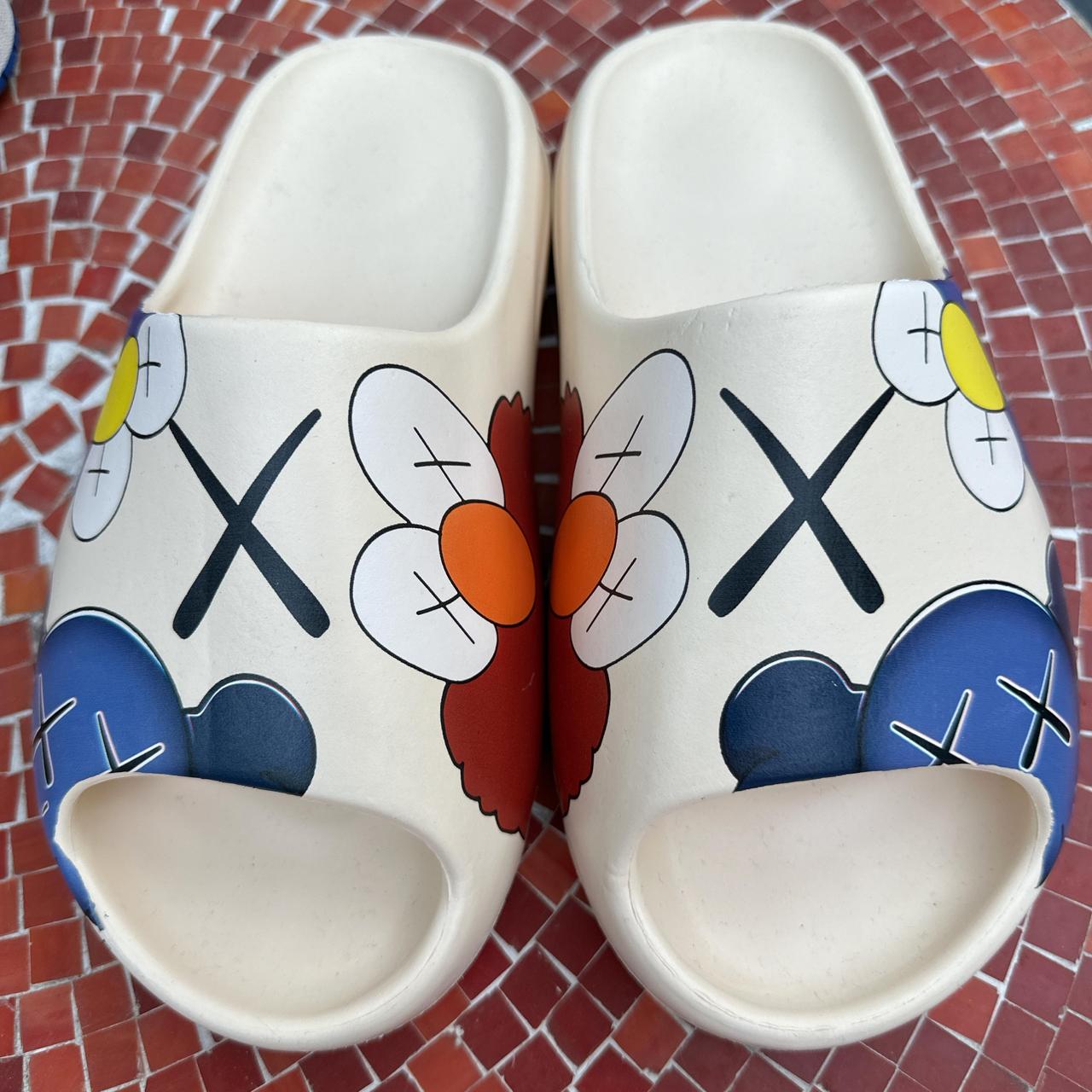 Men's Slides - Multi/Cream – Elmo slides #cool #o… - image 1