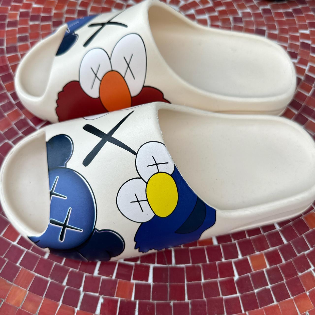Men's Slides - Multi/Cream – Elmo slides #cool #o… - image 2
