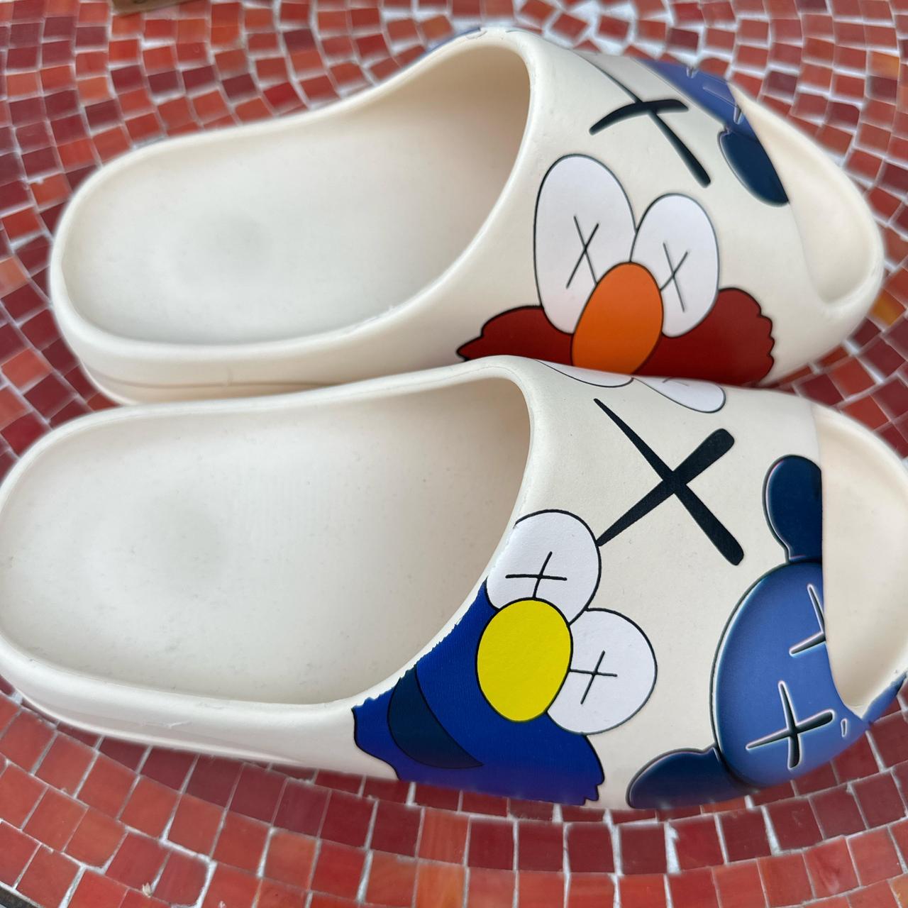 Men's Slides - Multi/Cream – Elmo slides #cool #o… - image 3