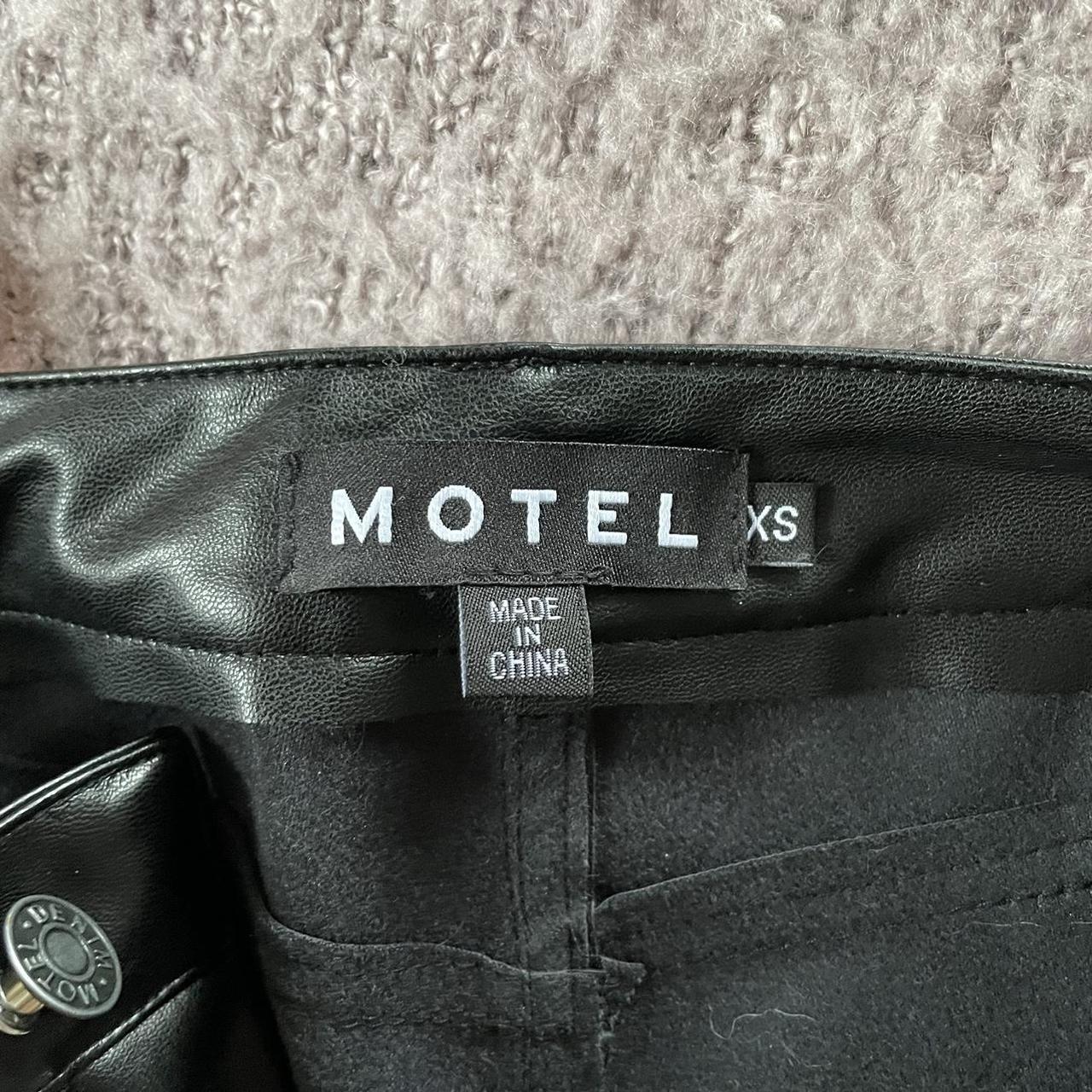 Motel leather pants with lace up detail XS So fit... Depop