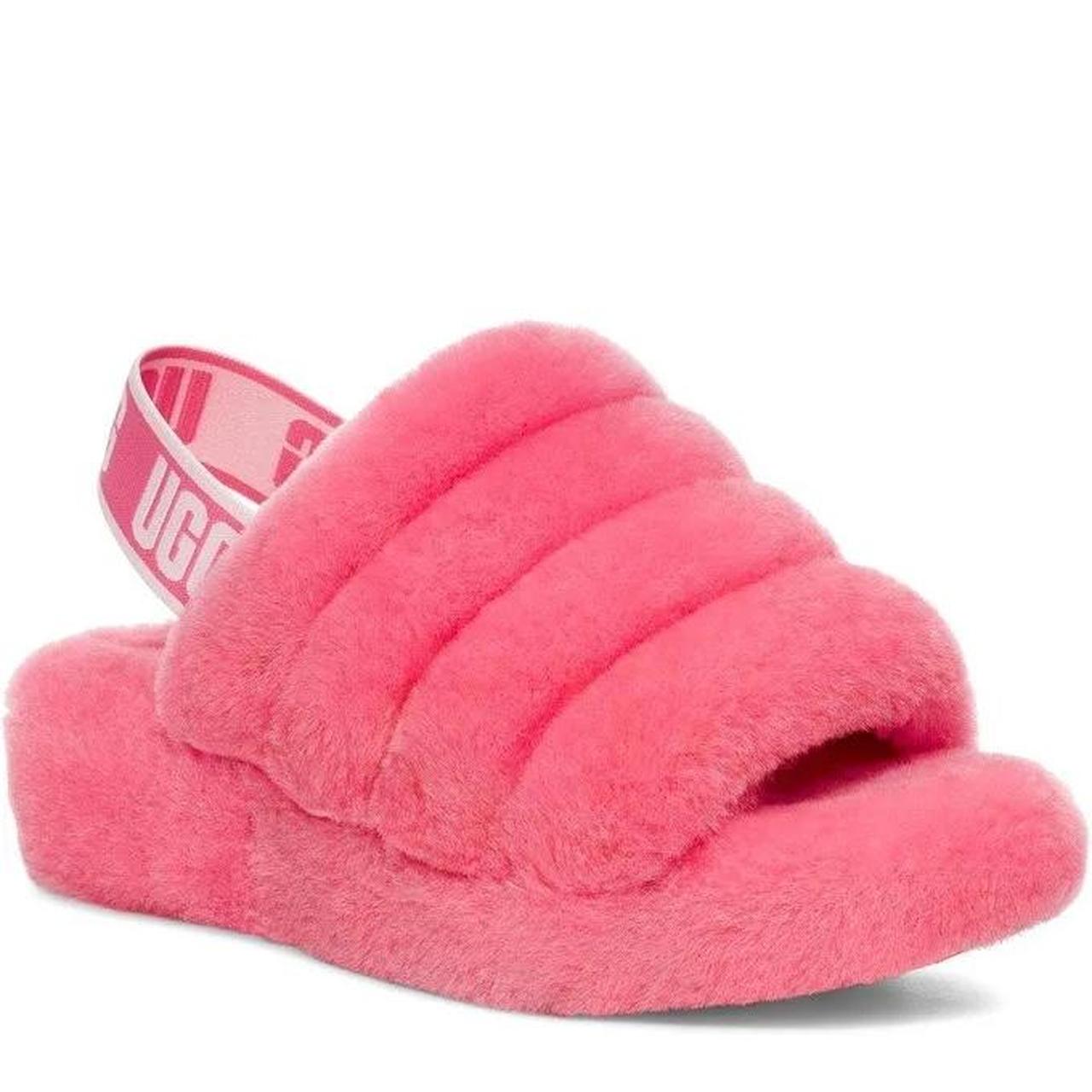 Fluffy pink uggs hotsell