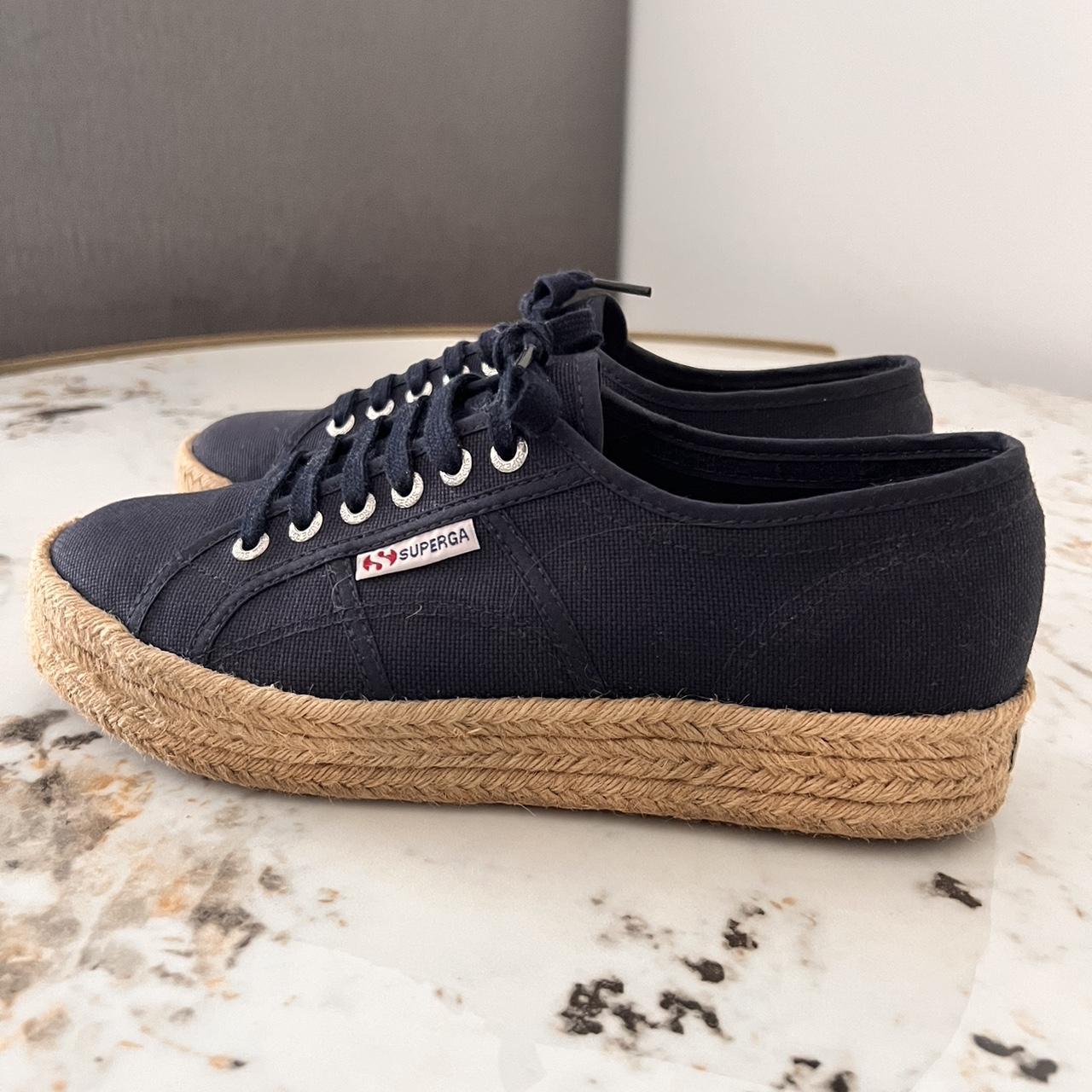 Navy Platform Espadrille Superga Size 41