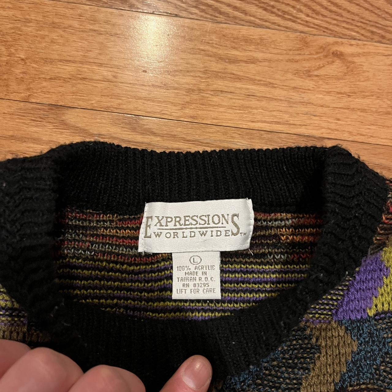 Coogi Men's Sweater - Multi/Khaki - L – — *not Co… - image 2