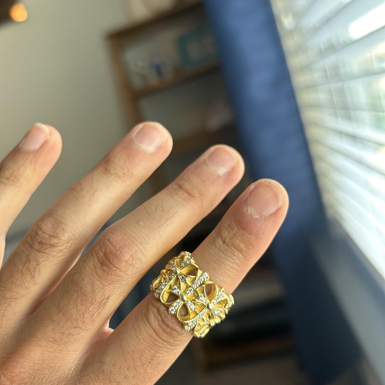 CHROME HEARTS CEMETERY RING GOLD 22k Collectors
