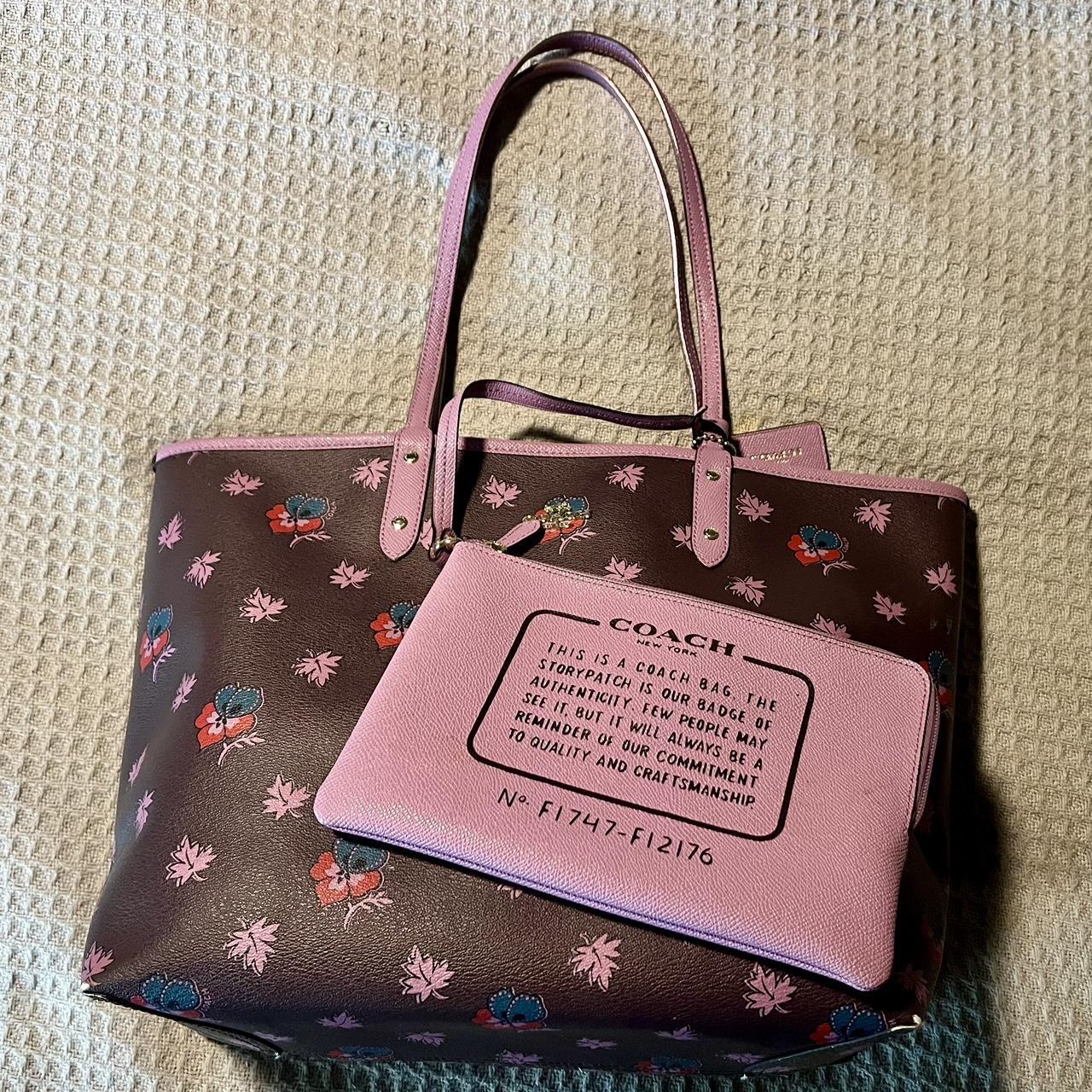 Coach reversible tote bag pink best sale