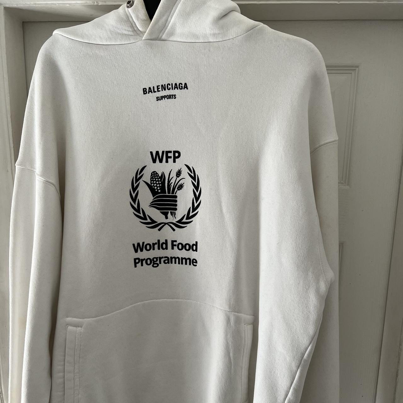 Balenciaga supports wfp hoodie fashion