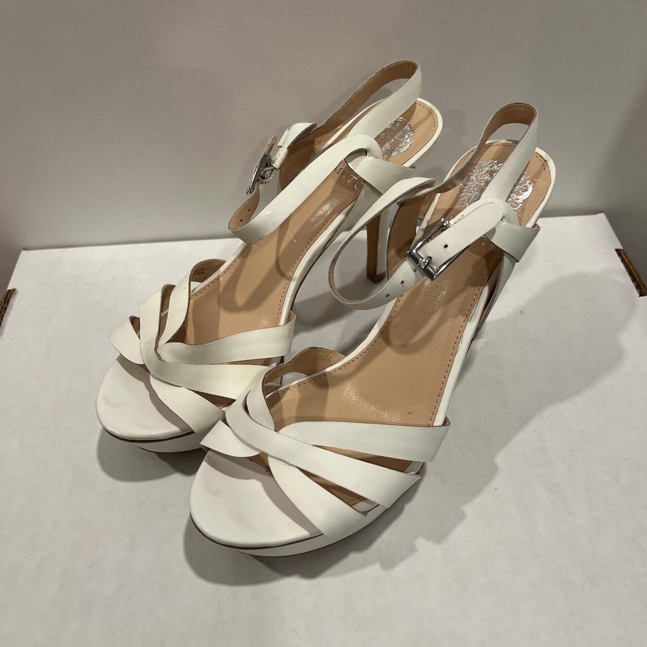 Vince camuto white heels fashion