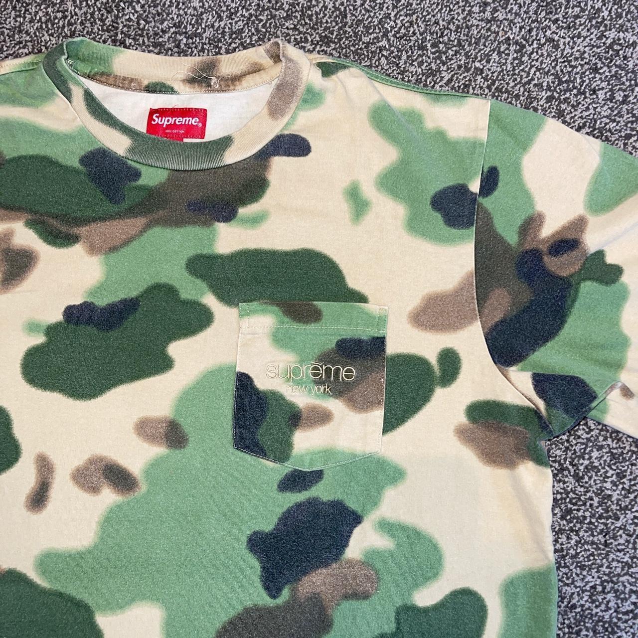 SUPREME Overdyed Pocket Tee (SS20) Painted CAMO ✓ | Depop