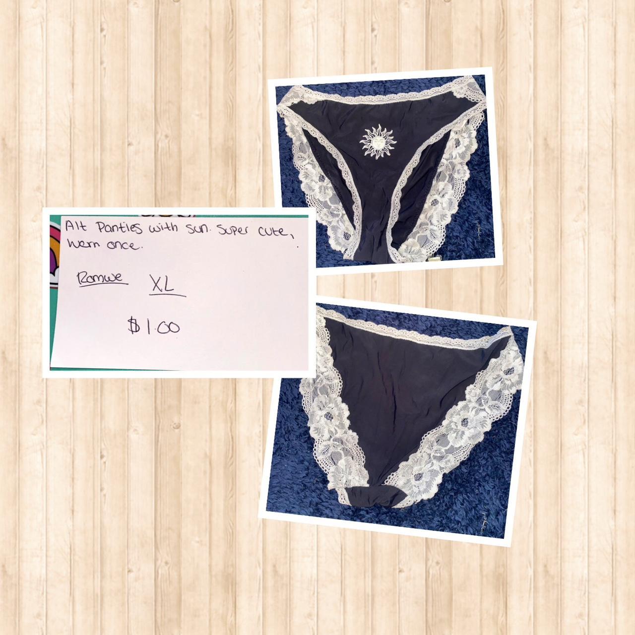 Super cute, alt panties. Have a sun on the front. No... - Depop