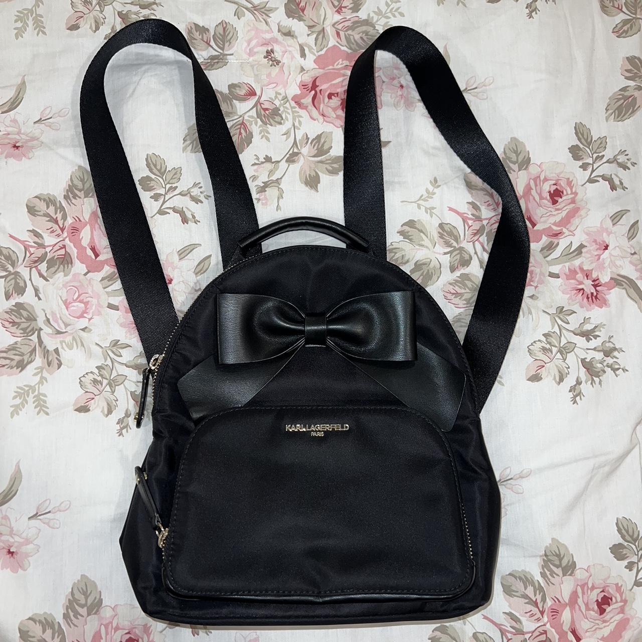 Karl lagerfeld bow backpack best sale