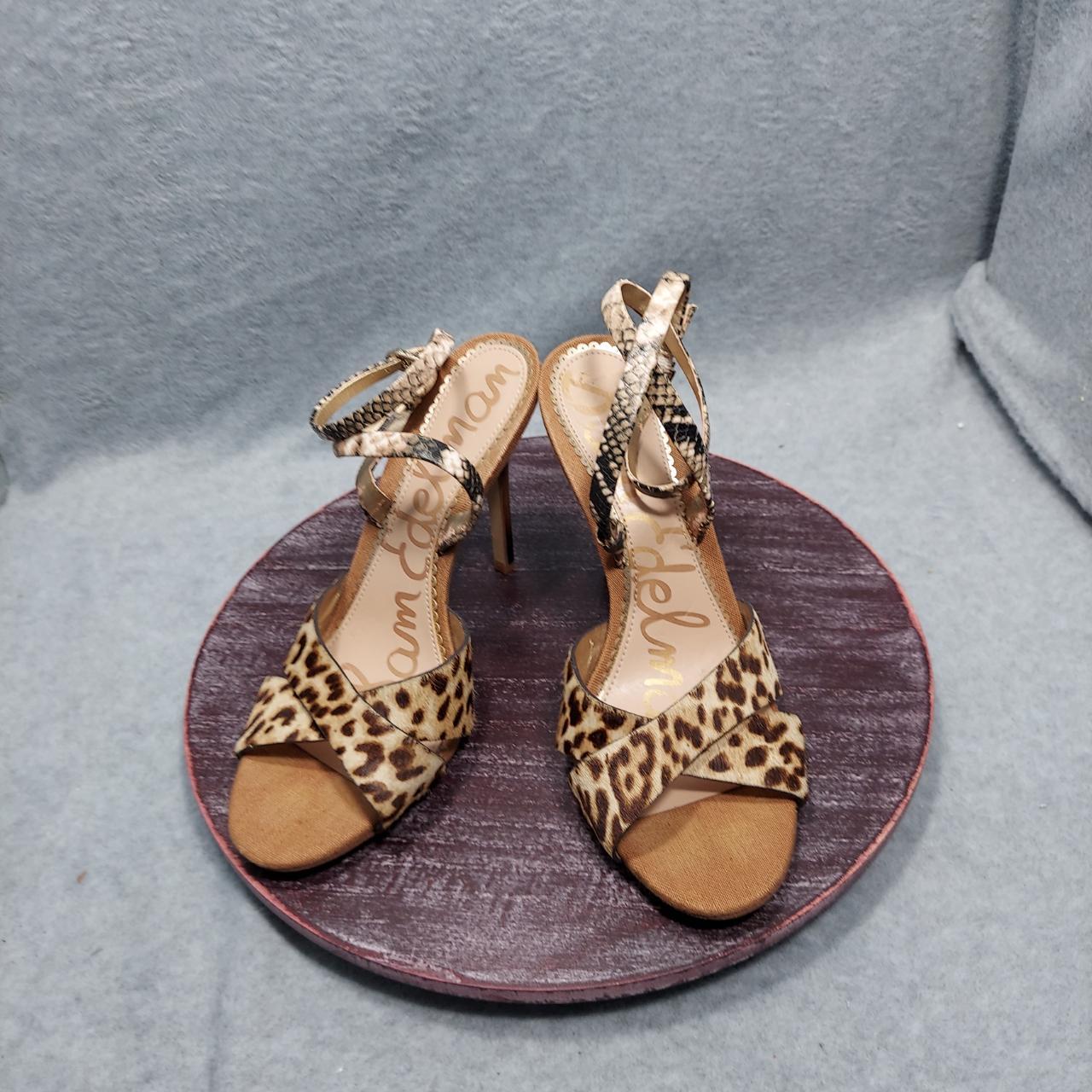 Leather Sam Edelman Aly Sam Edelman Aly Leopard Strappy Calf Hair