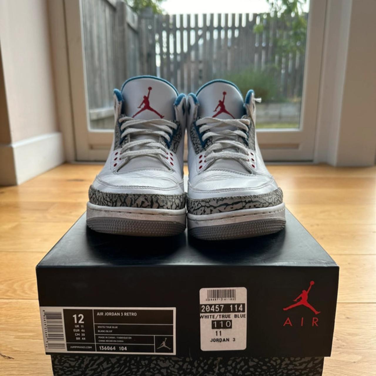 Nike Air Jordan White True Blue Retro 2010 - Main Image