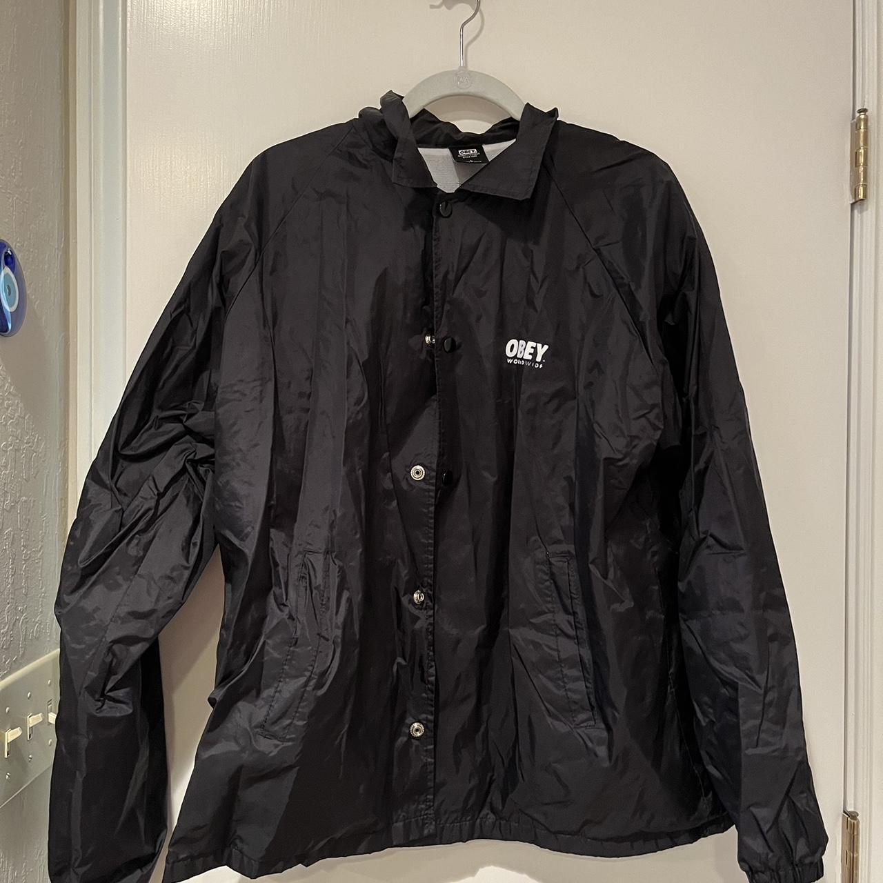 Obey worldwide coaches windbreaker jacket Depop