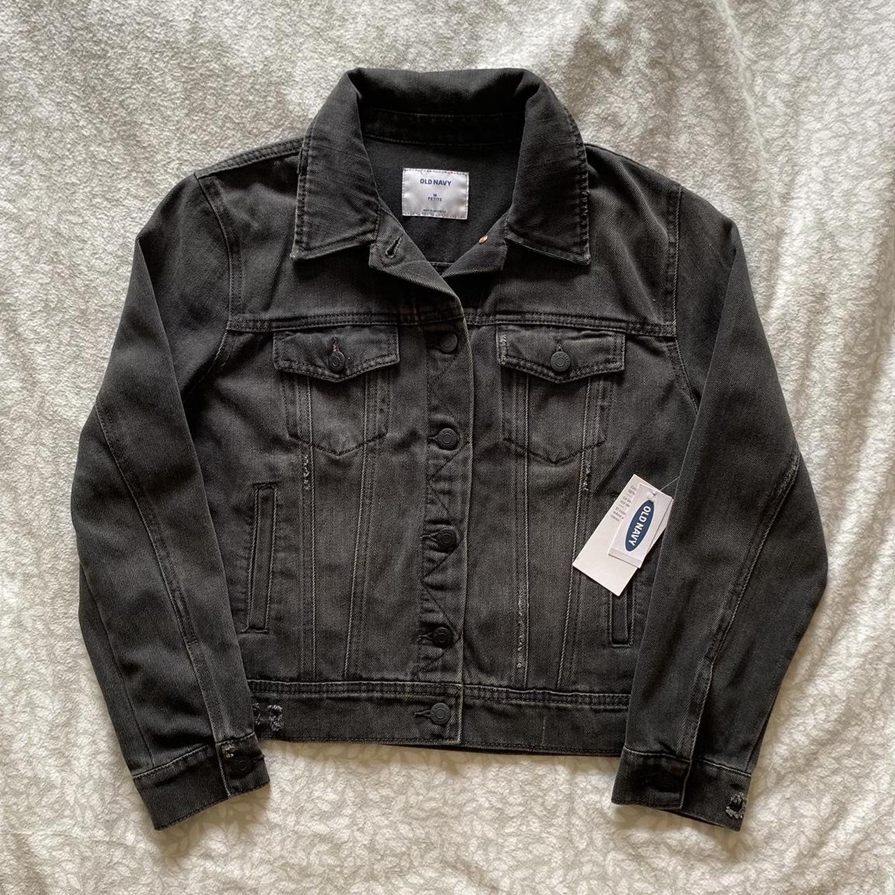 small black Old Navy denim jacket new with tags Depop