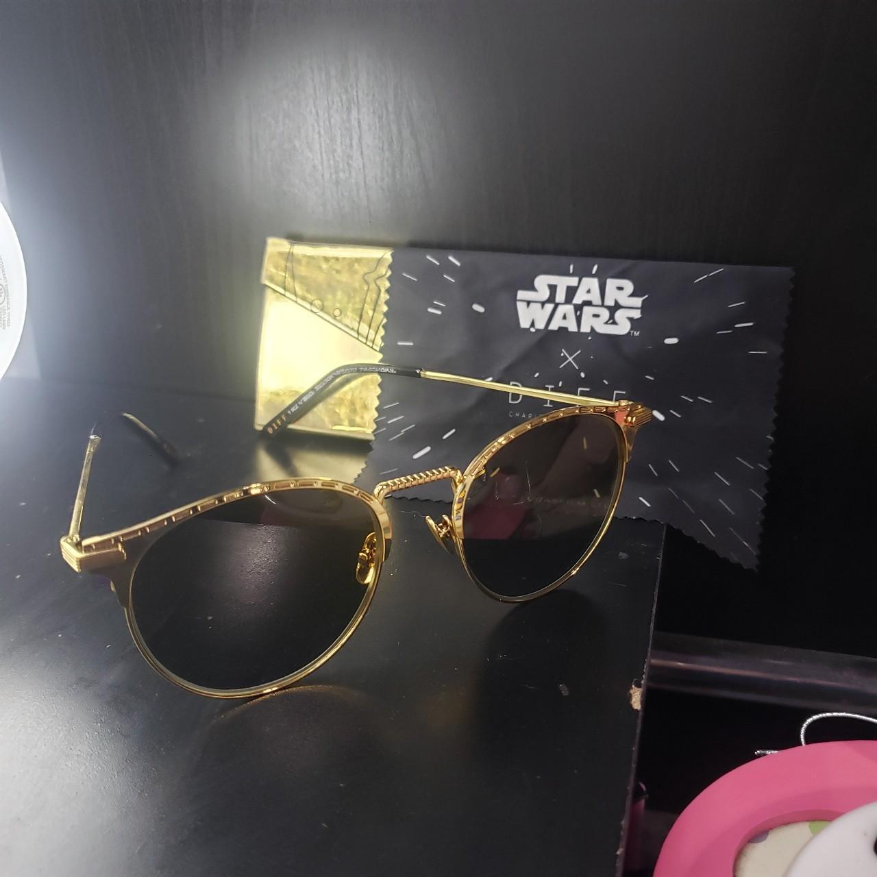 DIFF Women's Sunglasses - Gold – DIFF Star Wars C… - image 1