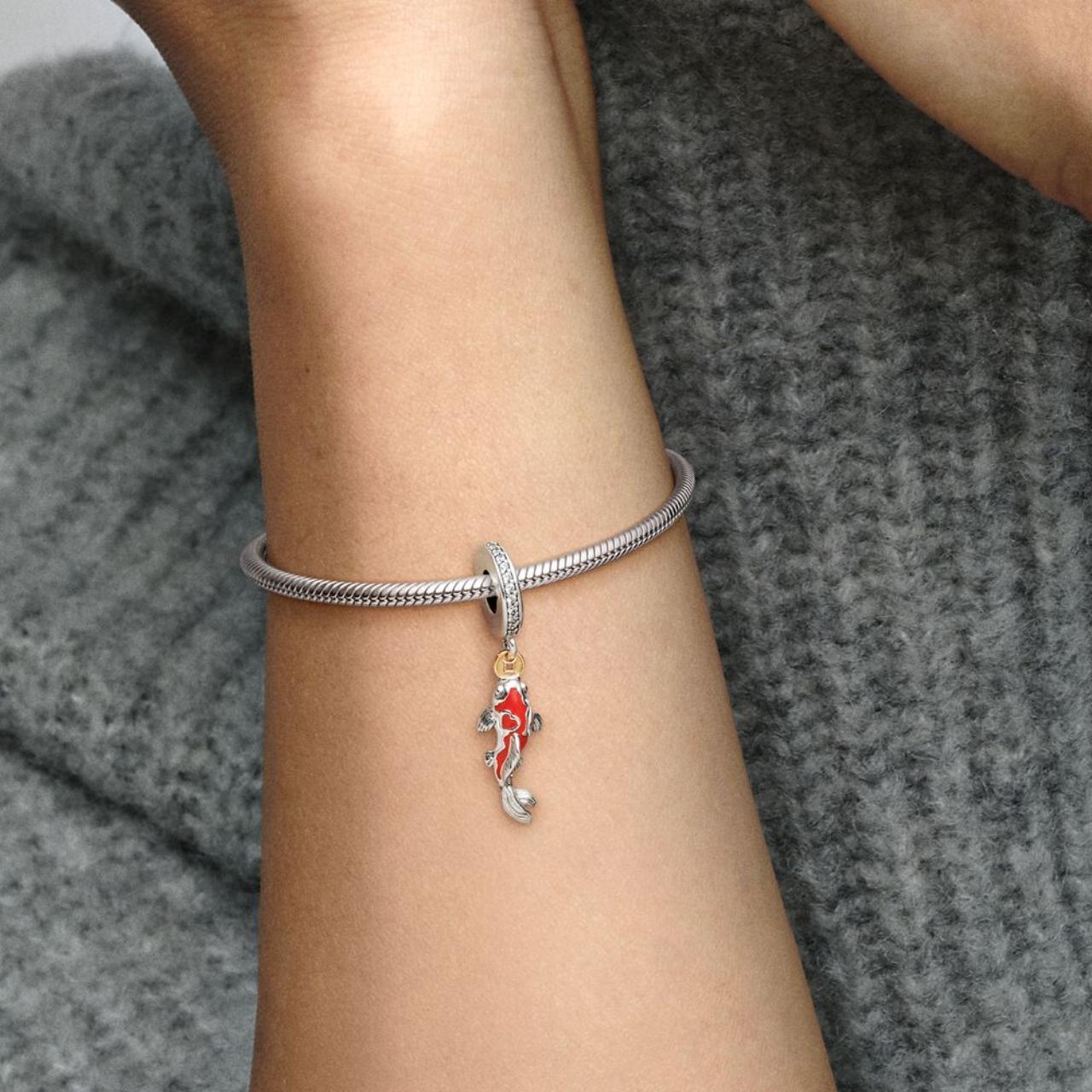 Pandora Good Fortune Carp Fish Dangle Charm | Depop