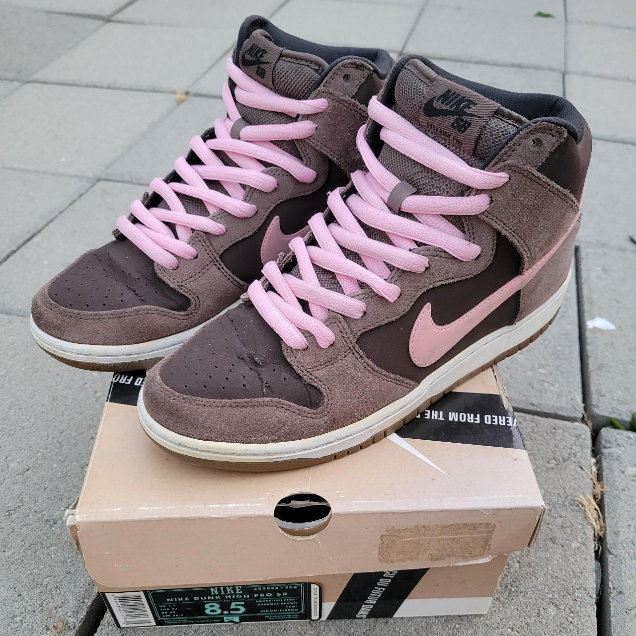 Dunk sb high chocolate pink hotsell