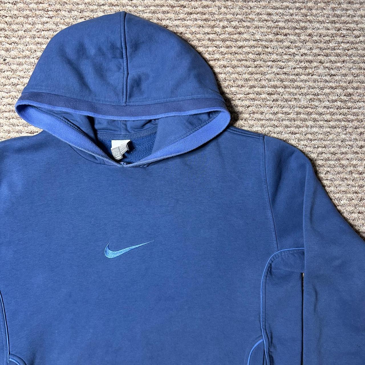 Vintage Nike Centre Swoosh Hoodie Size: L Rare... - Depop