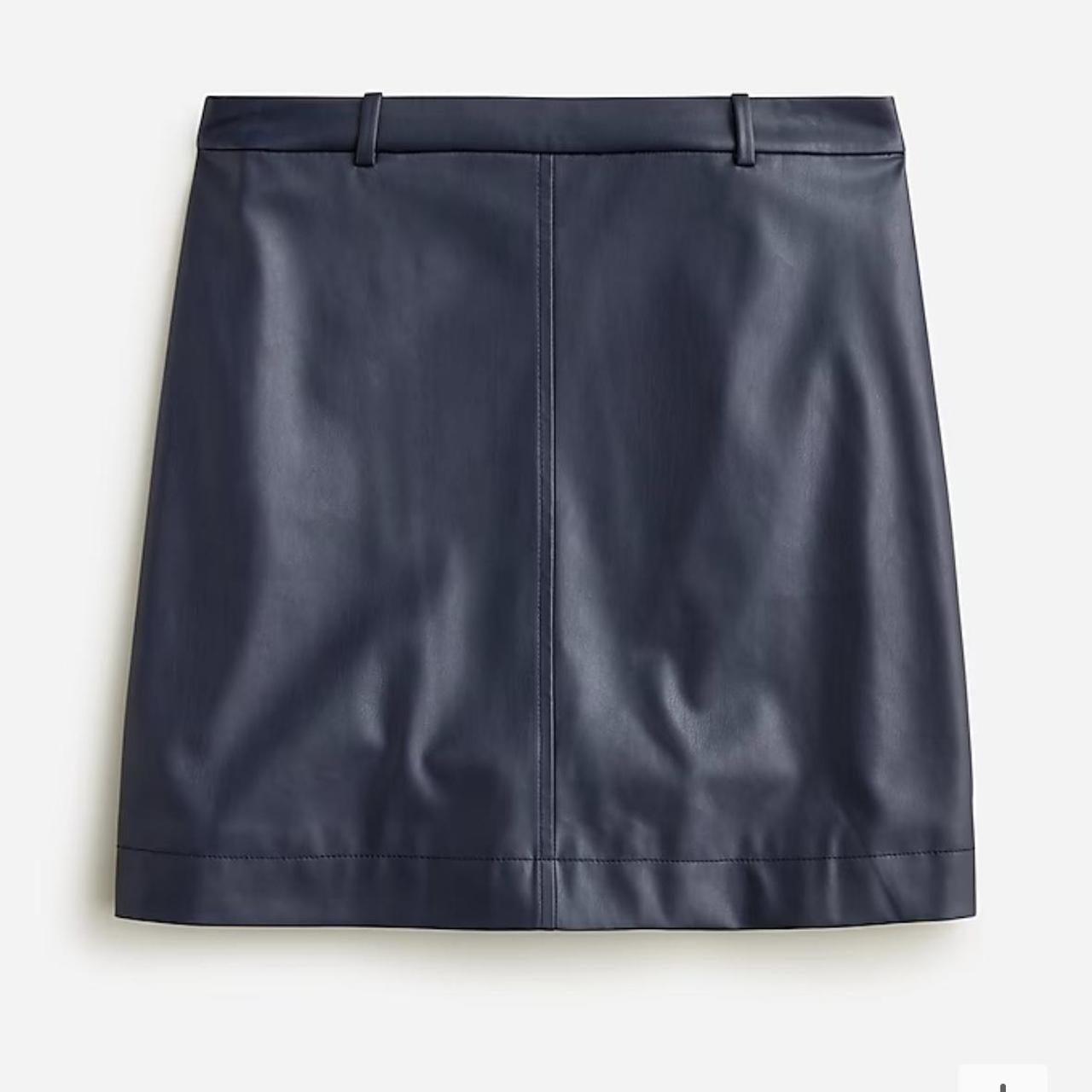 J crew faux leather mini skirt best sale