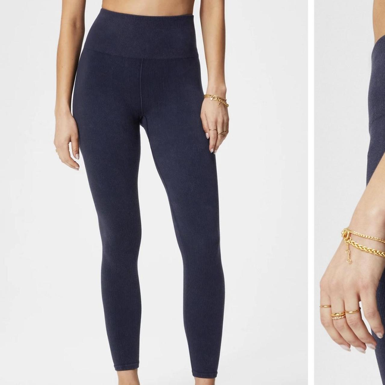 Fabletics sculpt knit leggings Awesome blue and in... Depop