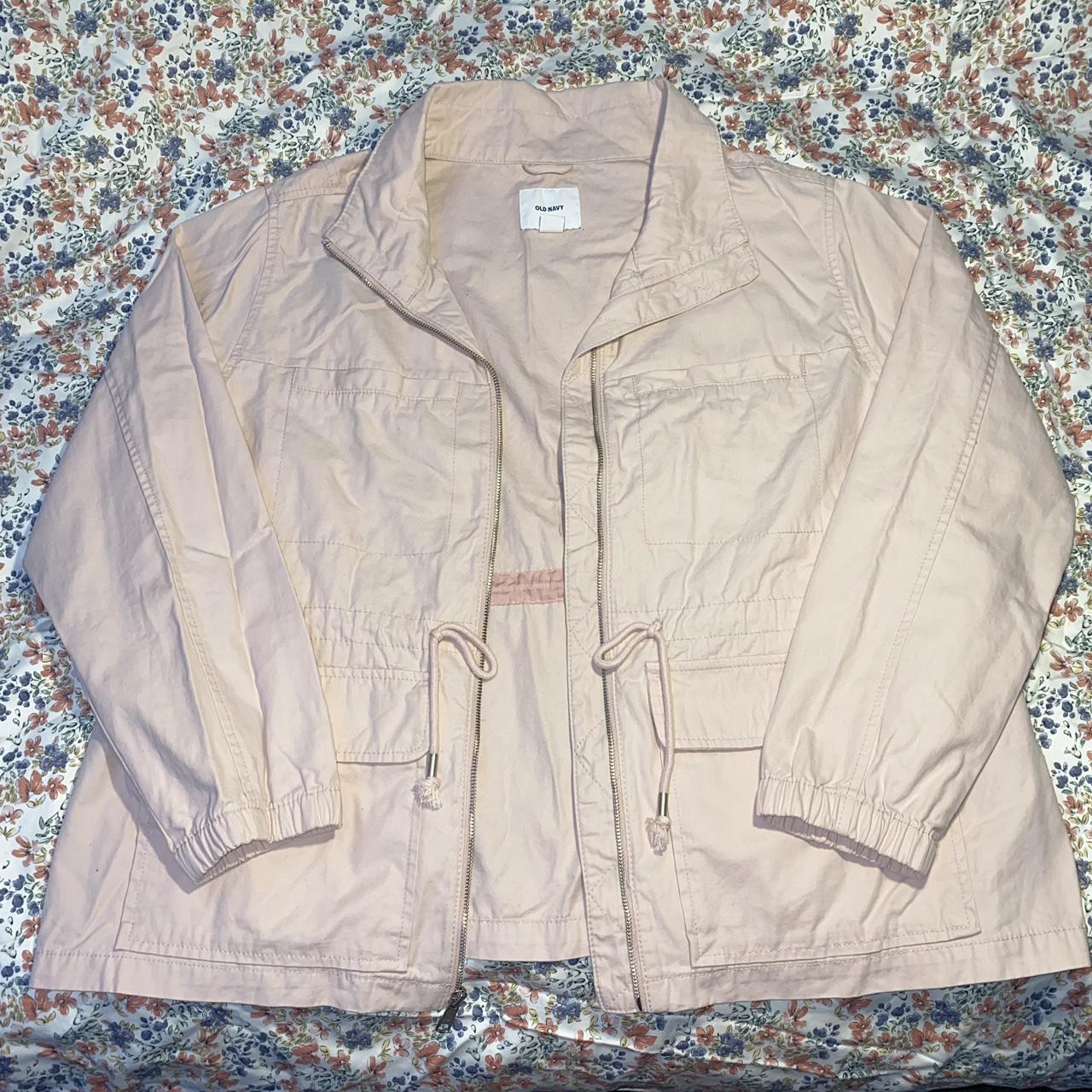 Pink Old Navy Twill Field Utility Jacket