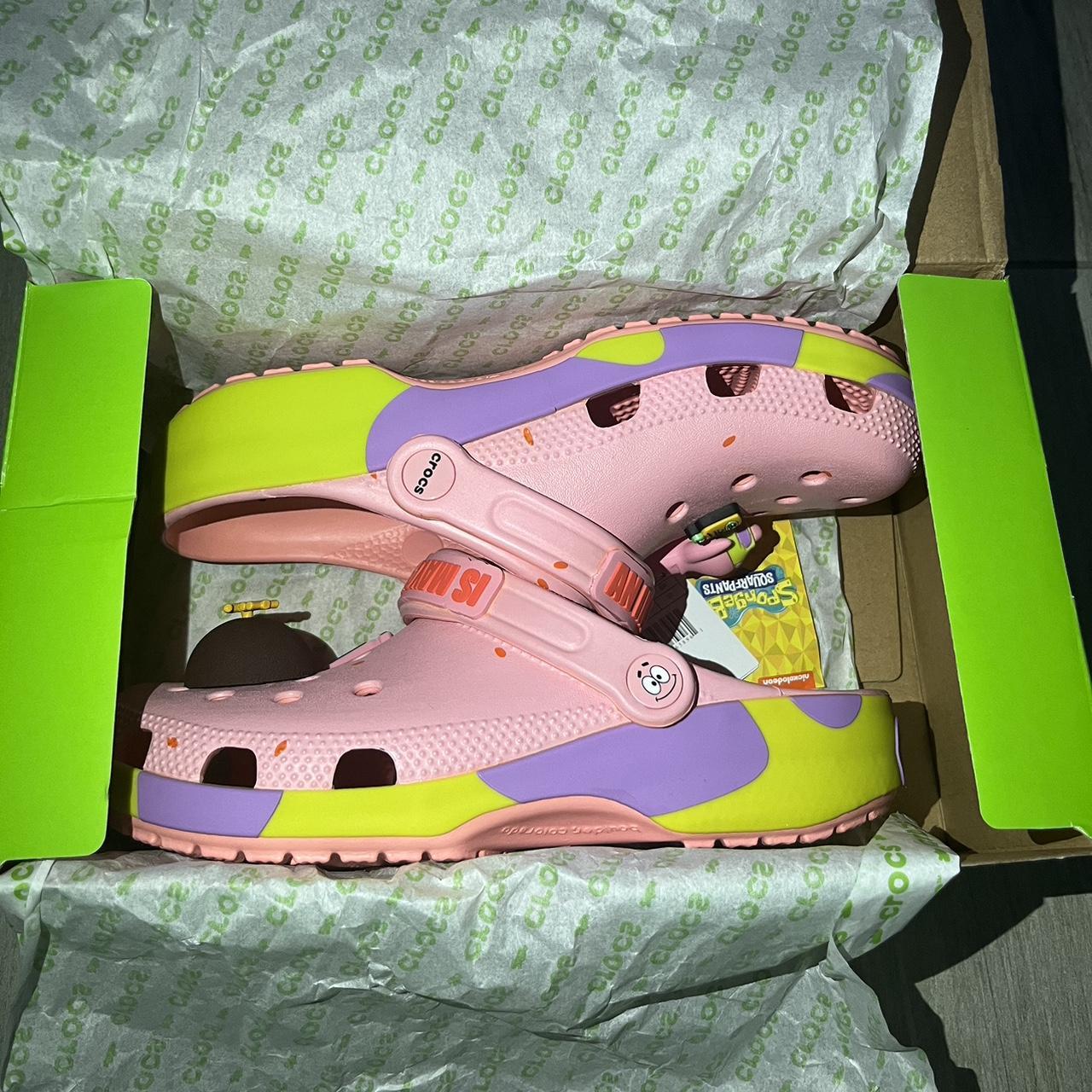 ！SALE！【新品未使用】crocs × Sponge Bobパトリック・スター Crocs Classic Clog SpongeBob SquarePants Patrick Star Men's