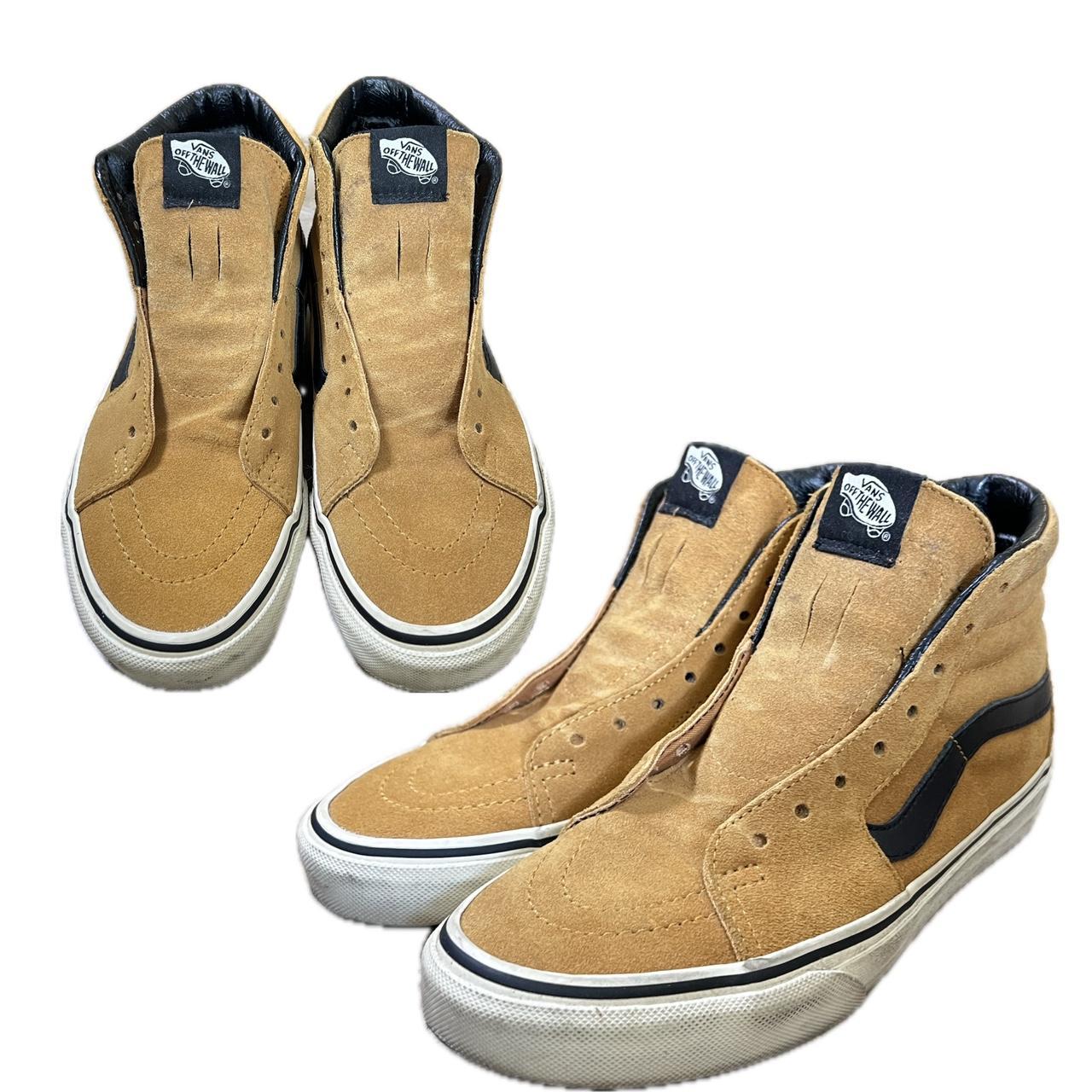 Tan high top vans womens on sale