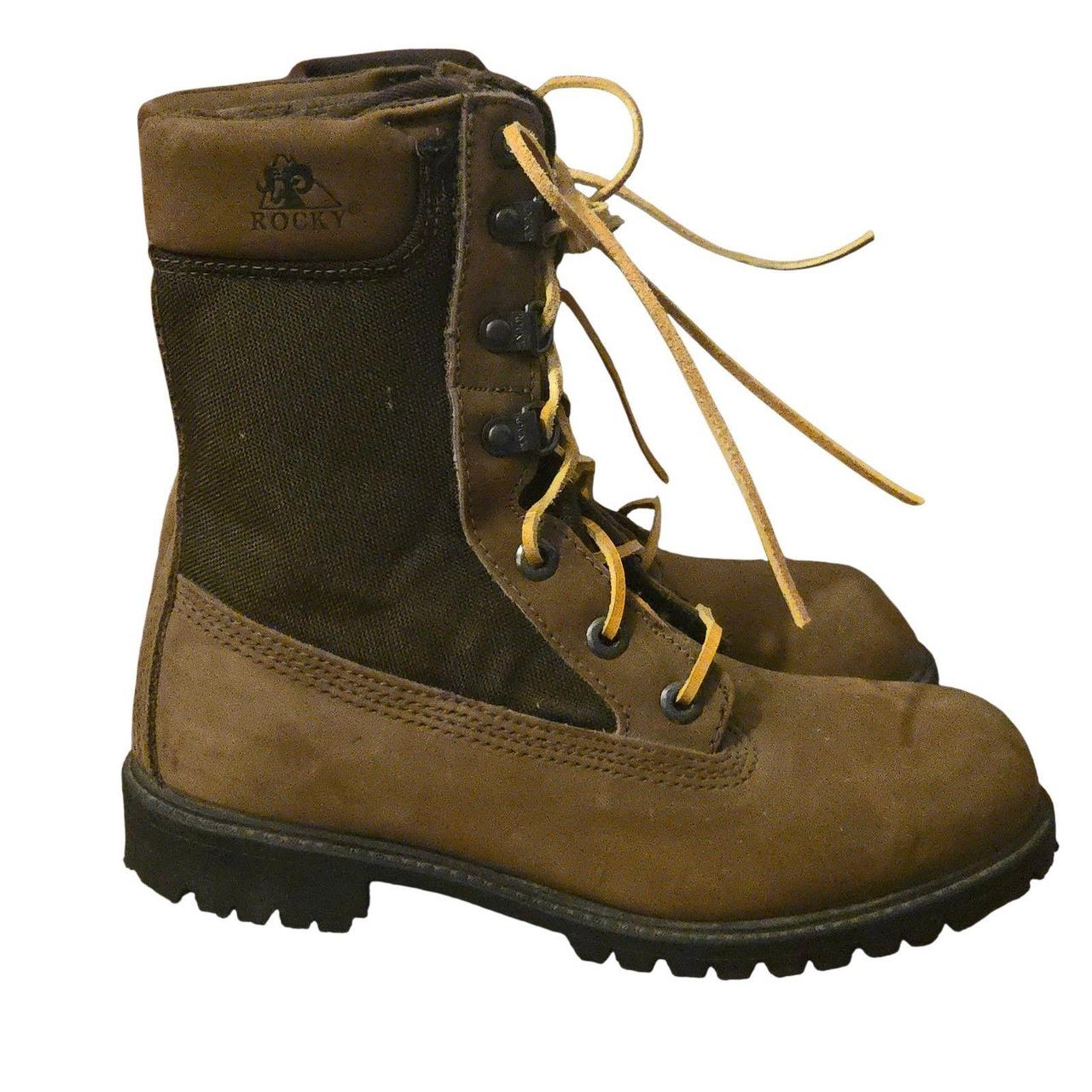 Source Unknown Women's Combat Boots - Brown - US … - image 1