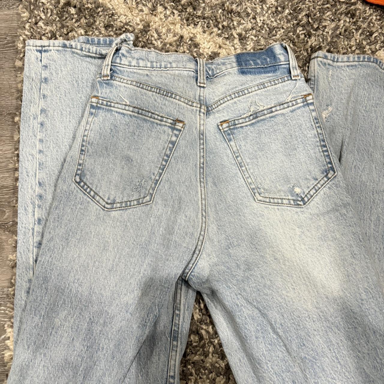 Abercrombie 90s straight light wash jeans Size 0... - Depop