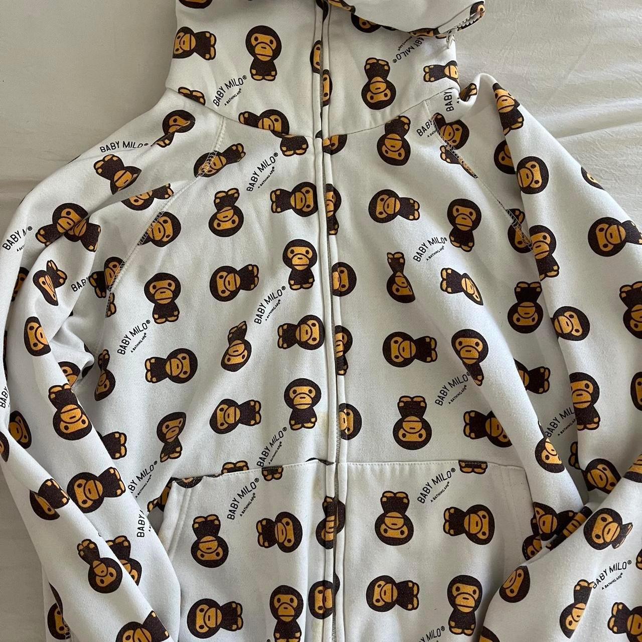 Kaws Bape Baby Milo Full Zip Hoodie #abathingape Baby Milo Full