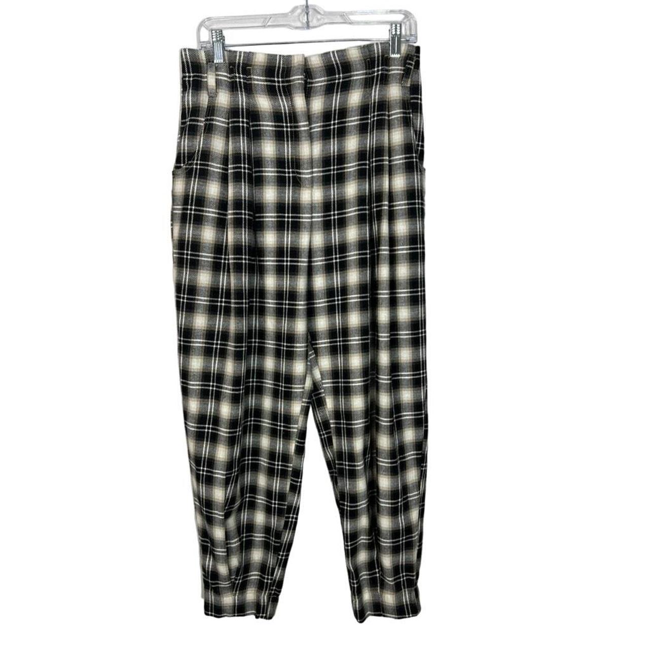 Zara Black White Tan, Paperbag Waist, Pants