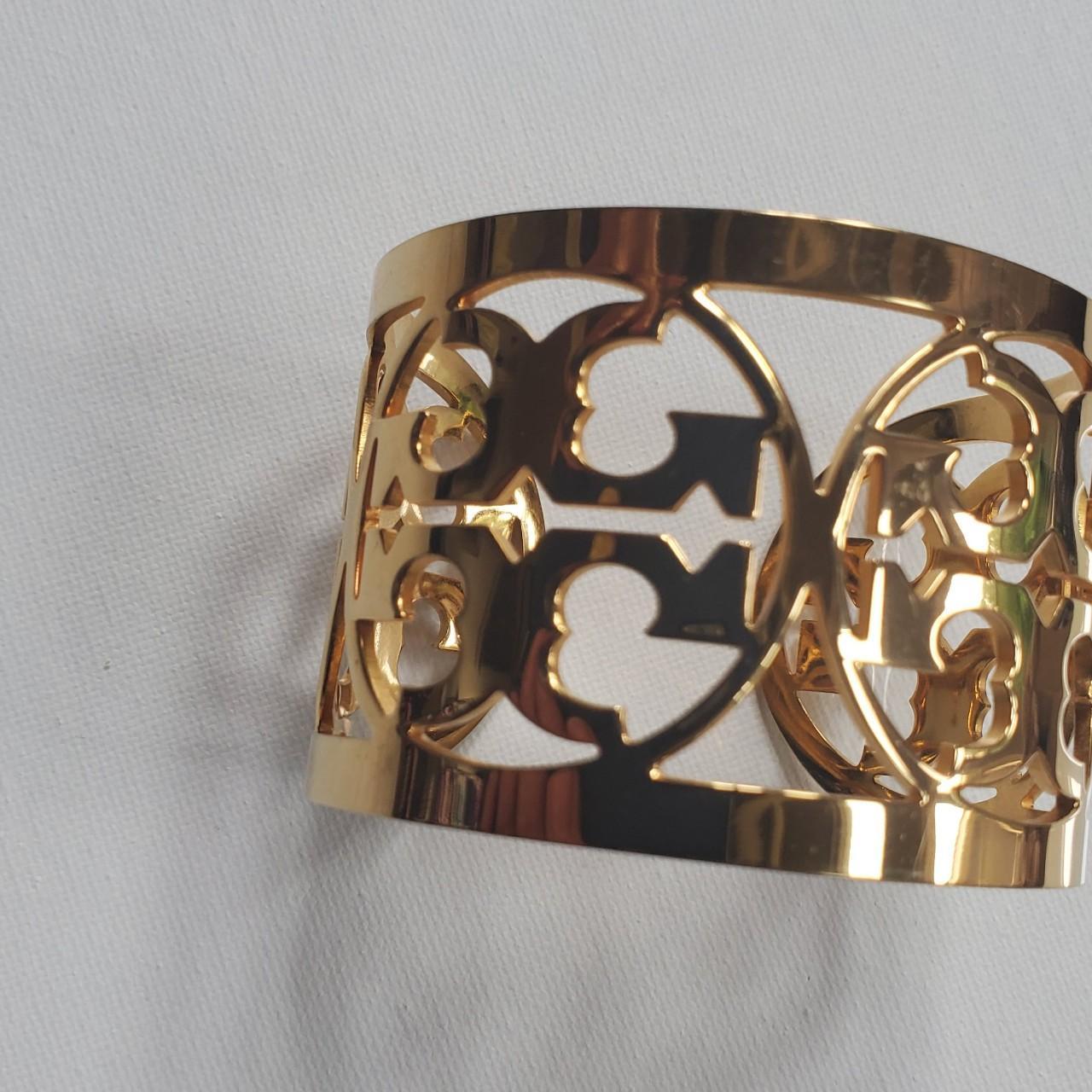 Wide tory burch outlet gold cuff