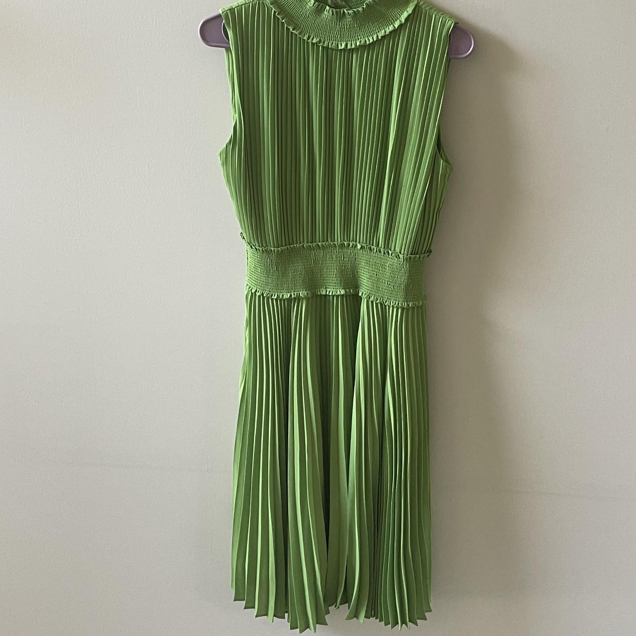 Ladies Sleeveless Green Dress by Nanette Lepore. Depop