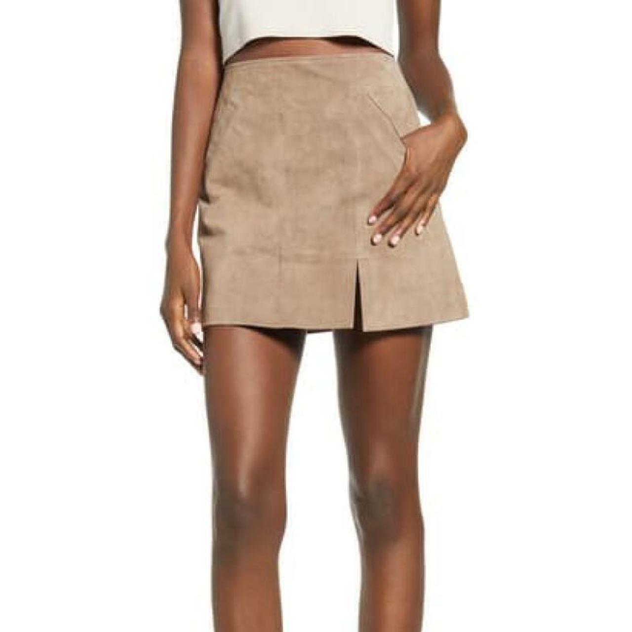 Blank nyc 2024 suede mini skirt