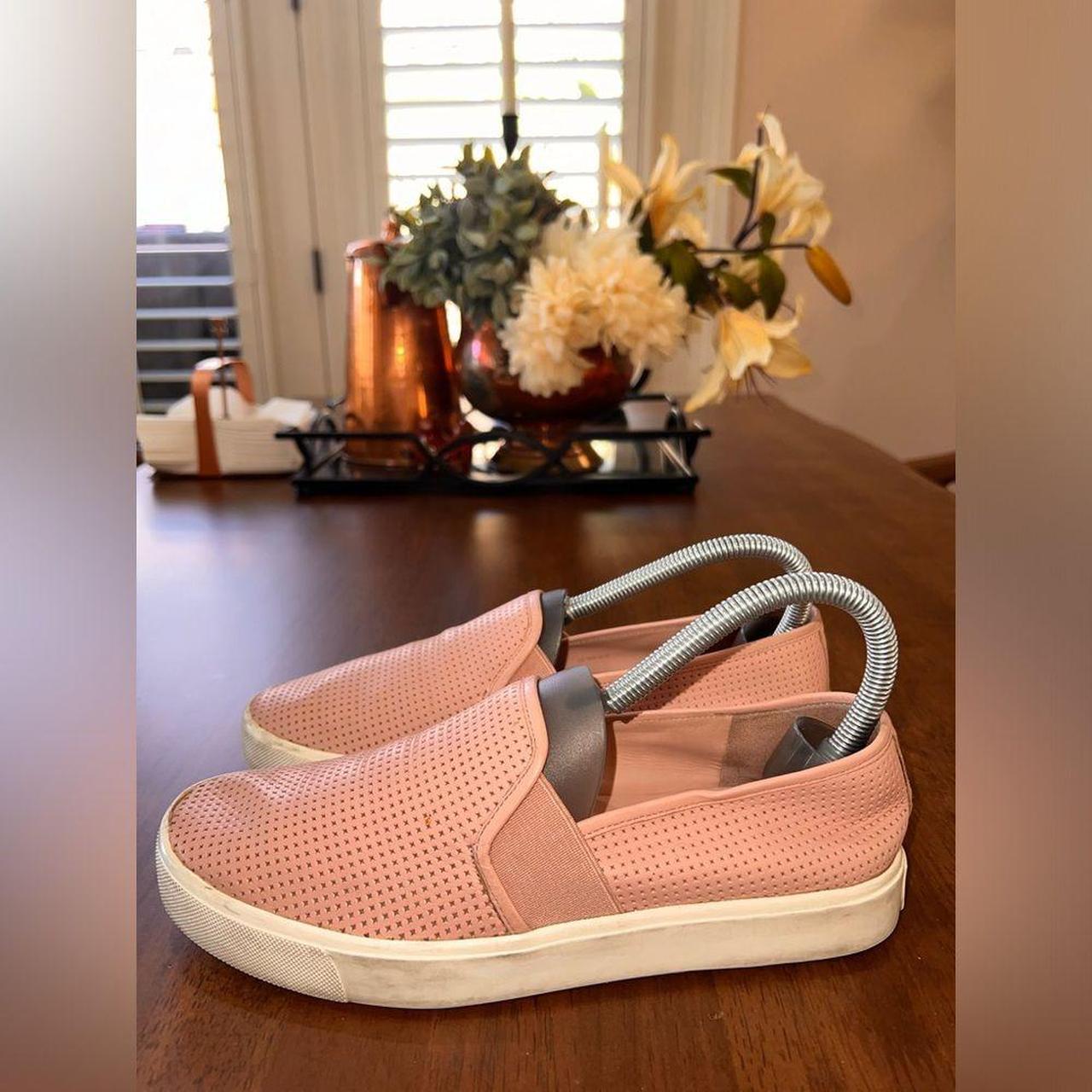 Blush colored slip on sneakers on sale