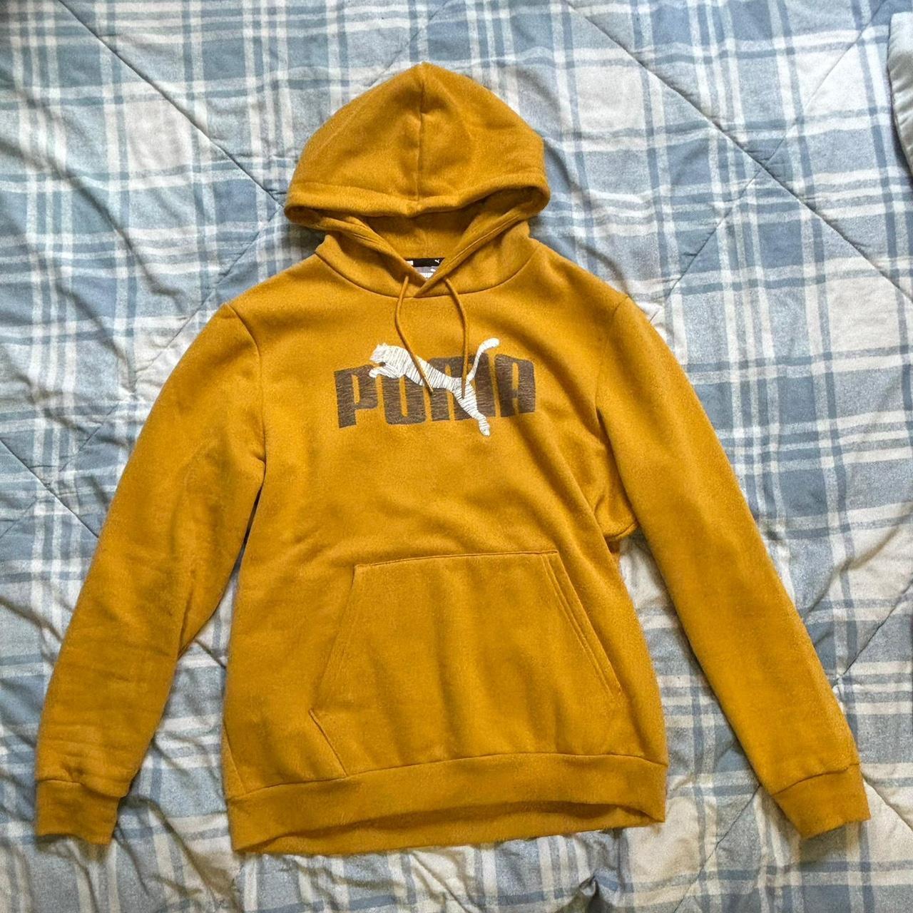 Light yellow Puma hoodie, Barely worn