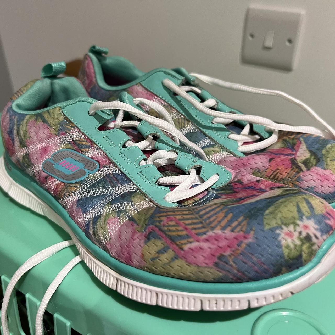 Skechers floral trainers online