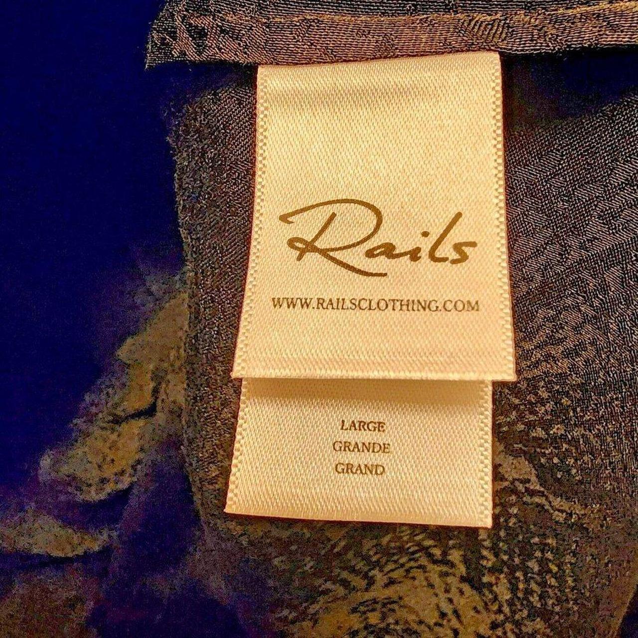 Rails Women's Blouse - Black - L – Rails Large Hi… - image 6