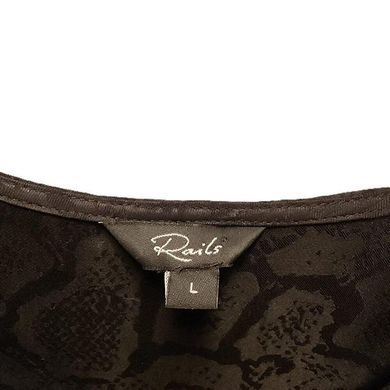 Rails Women's Blouse - Black - L – Rails Large Hi… - image 5