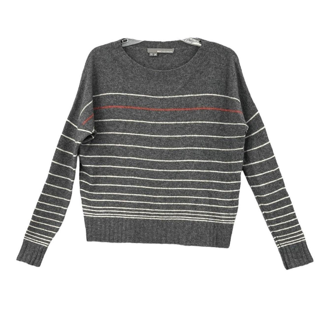 360 cashmere striped sweater best sale