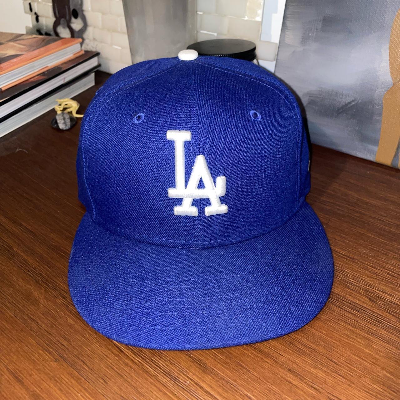 classic LA Dodger new era fitted cap size 7 - Depop