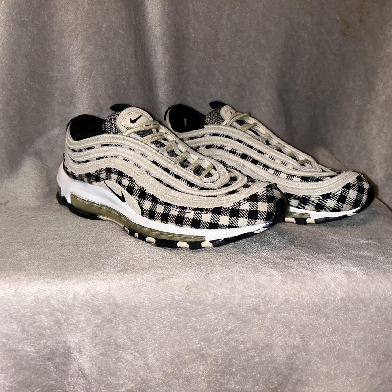 Nike air max 97 plaid cream Uk size 7 Good