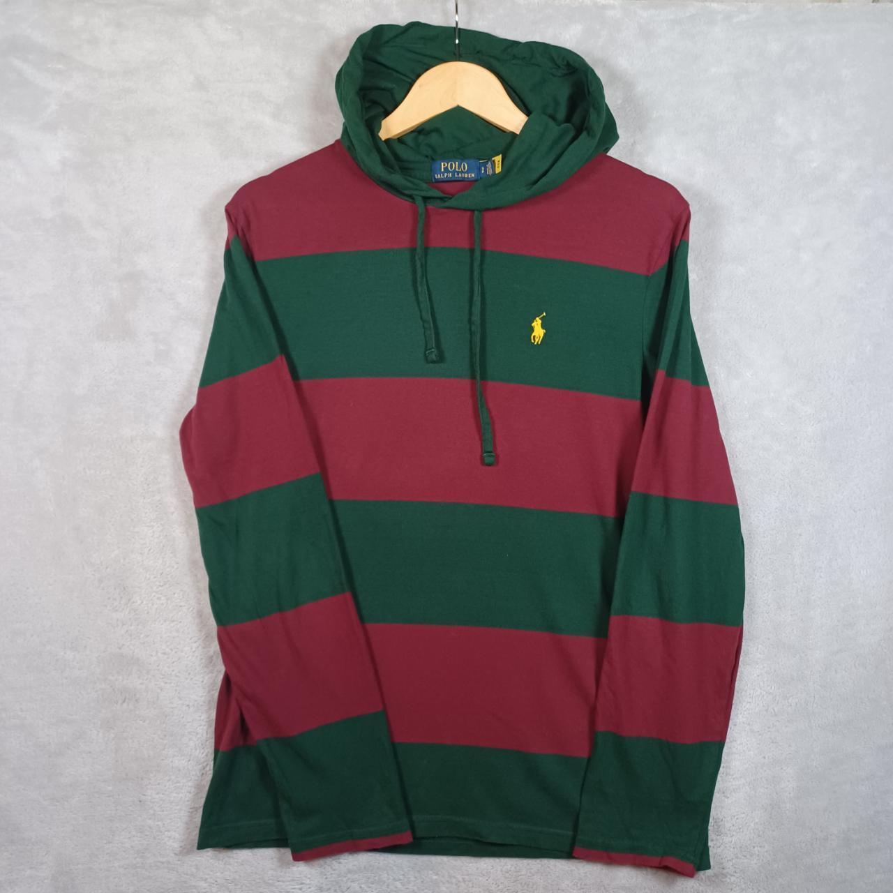 Polo Ralph Lauren hoodie Thin hoodie green and. Depop