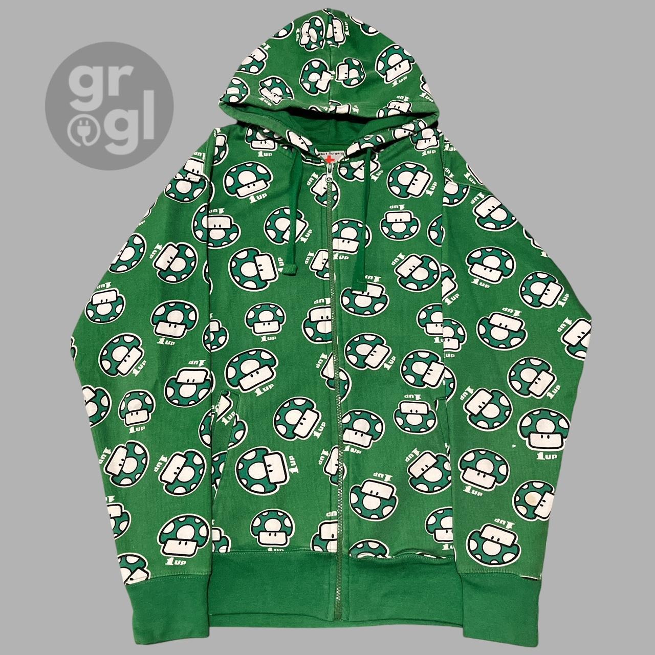 Vintage super Mario 1up mushroom all over print | Depop