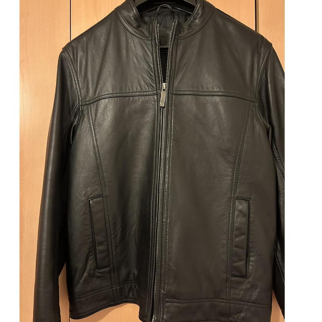 Jeff banks leather outlet jacket