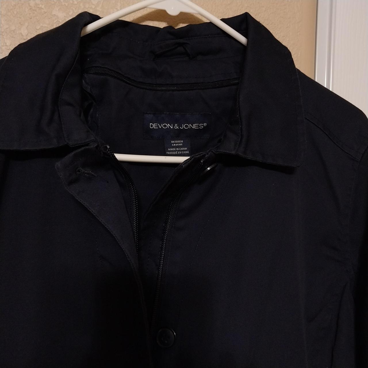 Women's Trench - Navy - XL – Navy blue trench coa… - image 2