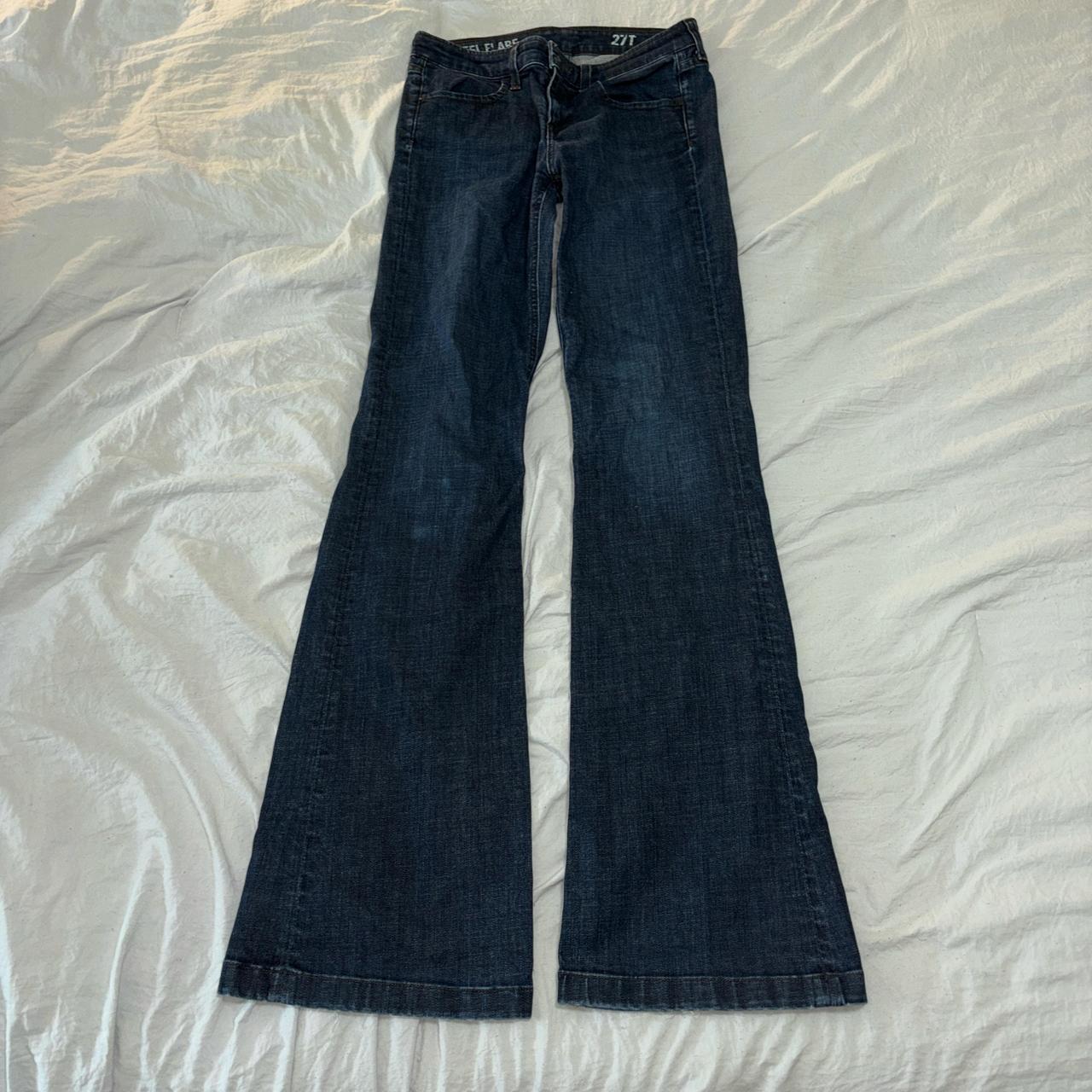 Tall High Heel Flare Jeans. Low rise. Never worn.... - Depop