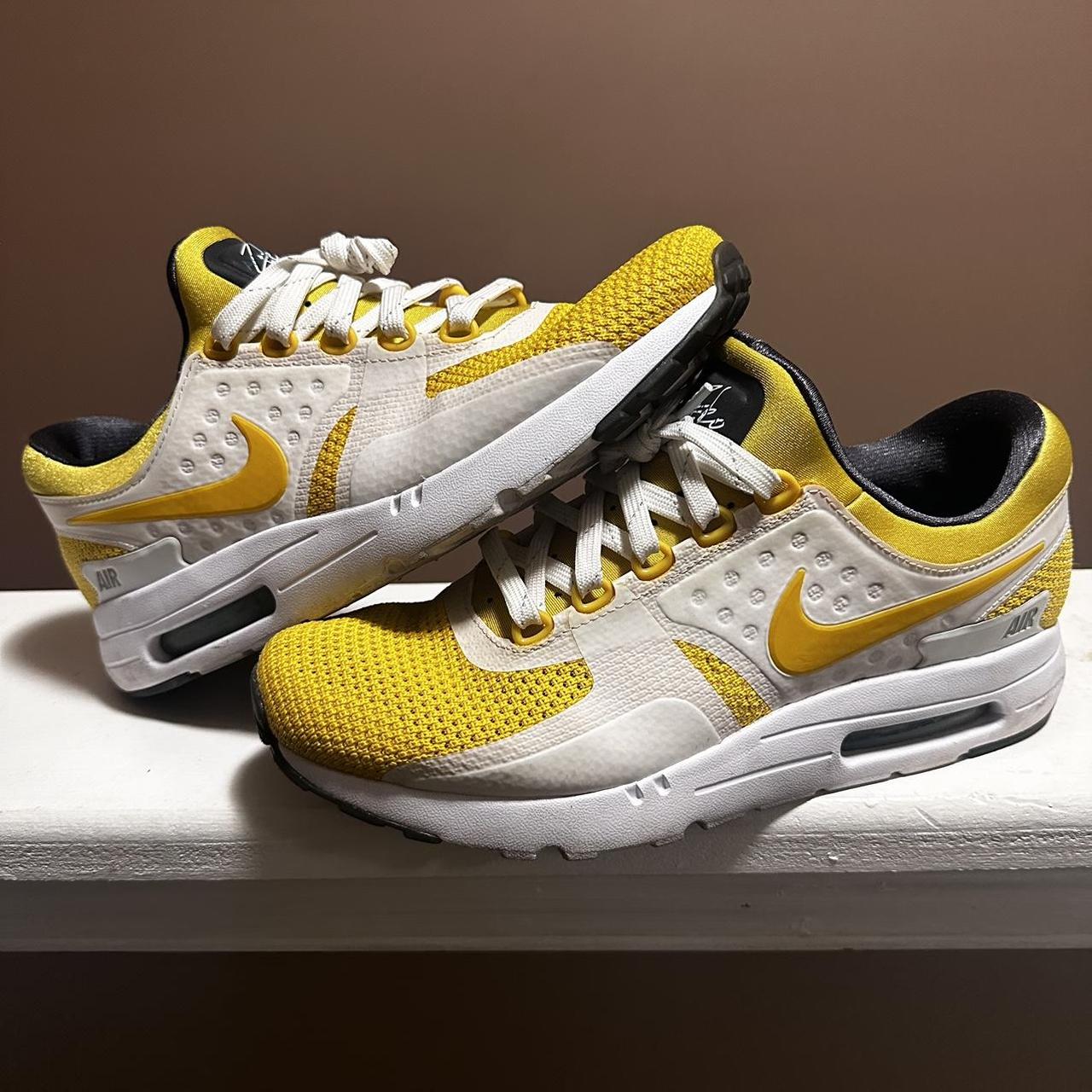 Nike Air Max yellow and white trainers, of 26 Depop - Main Image