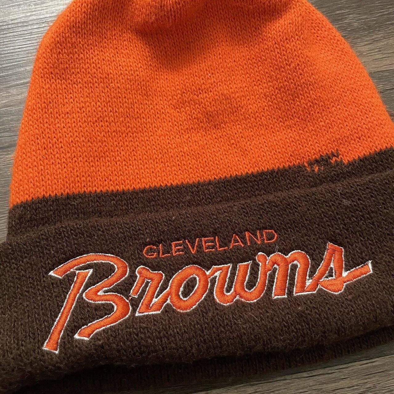 Vintage Browns hat. 90's Dawg Pound crossbones - Depop